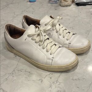 Women’s Frye White Leather Sneakers Size 7.5